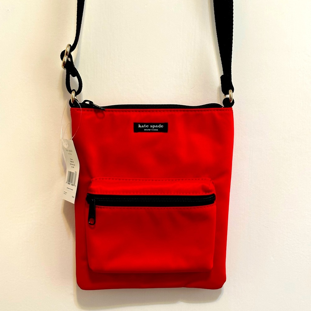 kate spade Thomas Anniversary Nylon red crossbody bag